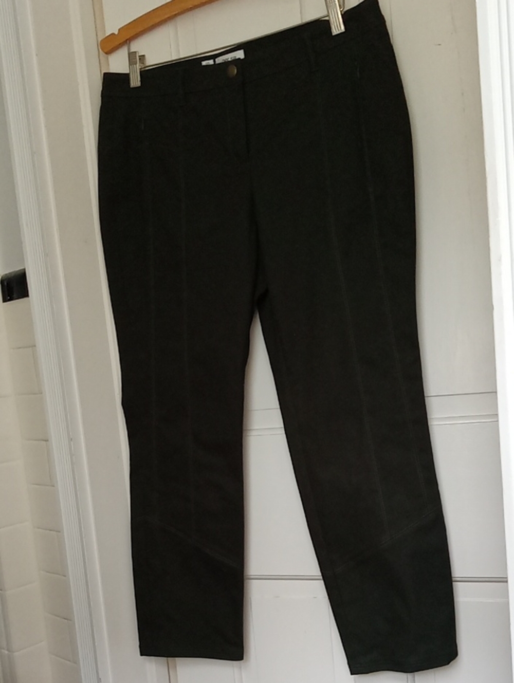 Per Se Carlisle Dark Green Slim Straight Ankle Pants - Size 10